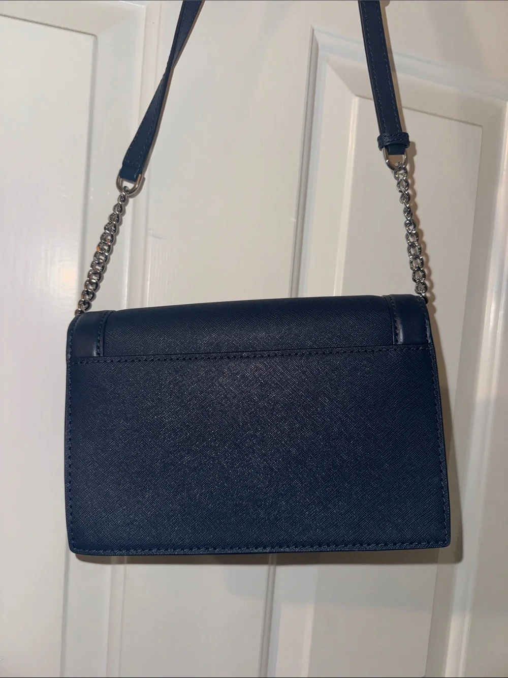 Michael Kors Navy Blue Leather Crossbody Bag